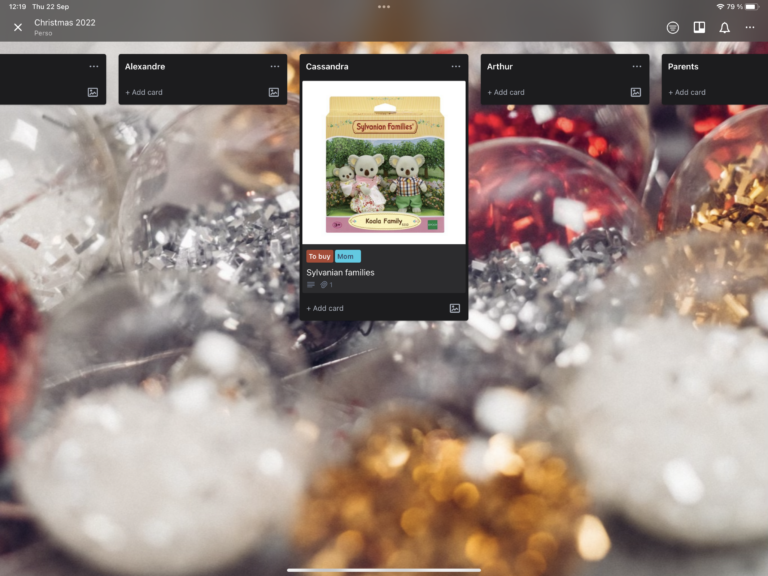 How I use Trello for my Christmas gifts planning