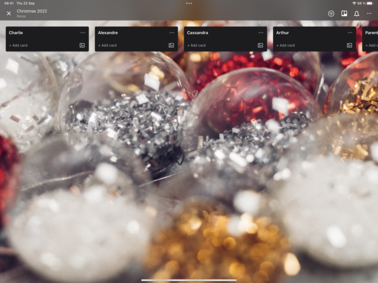 How I use Trello for my Christmas gifts planning
