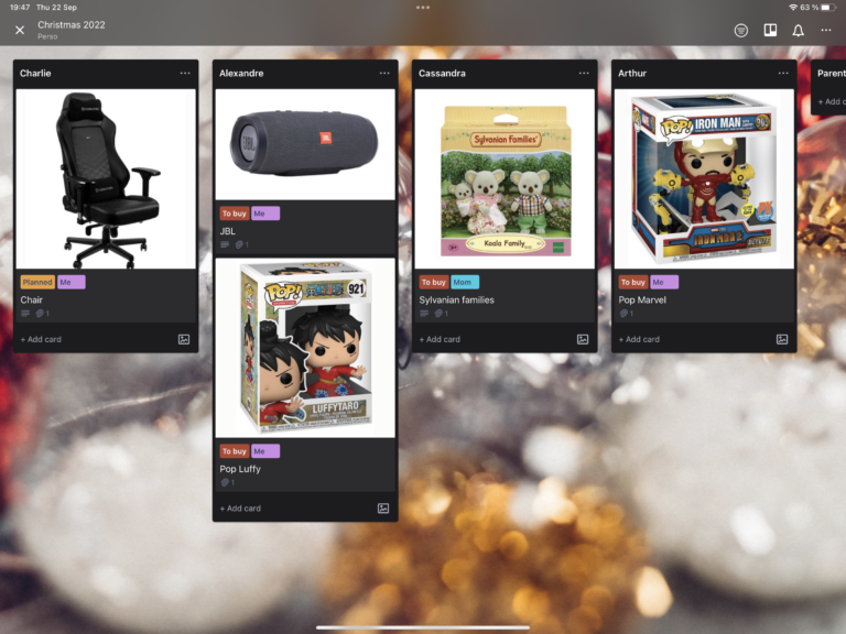 How I use Trello for my Christmas gifts planning