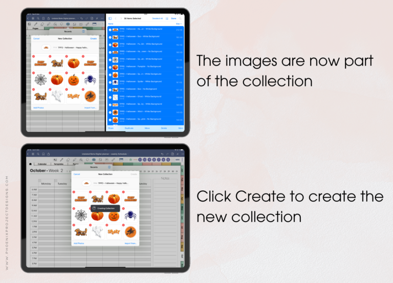How to add digital stickers in goodnotes element