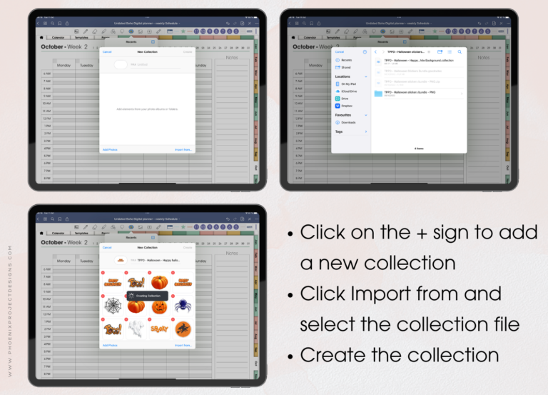 how to add digital stickers in goodnotes element